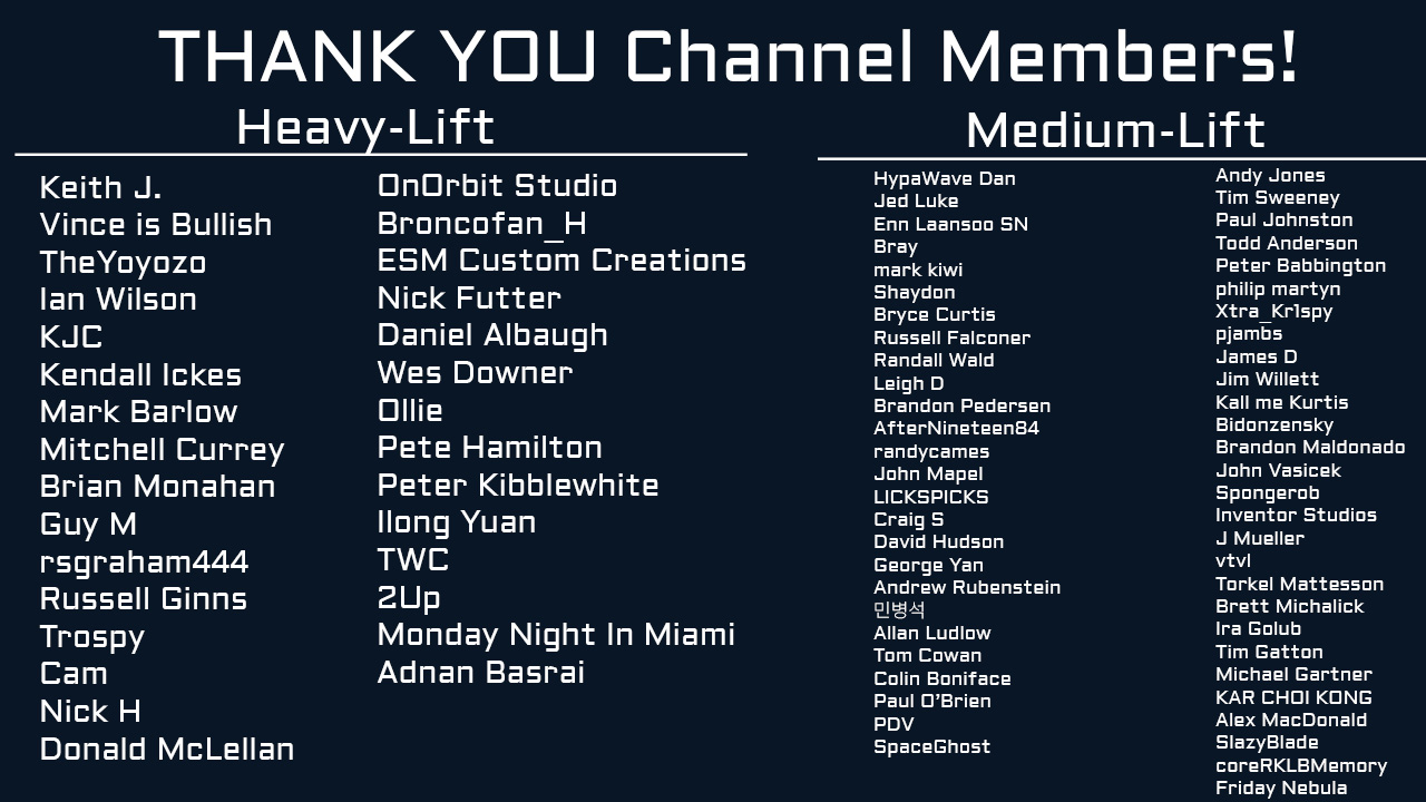 Thank You Channel Members